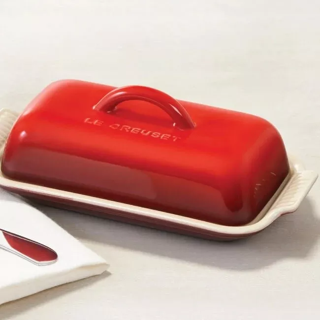 le-creuset-heritage-butter-dish-flame-8-3-x-4-1-x-3 Le Creuset Heritage Butter Dish - Flame 8.3" x 4.1" x 3"