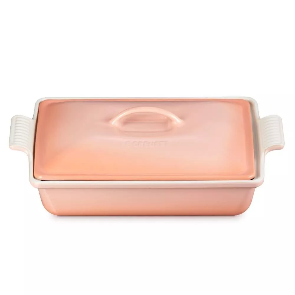 le-creuset-heritage-covered-rectangular-casserole-peche-4-qt-12-x-9 Le Creuset Heritage Covered Rectangular Casserole - Peche 4 qt. (12" x 9")