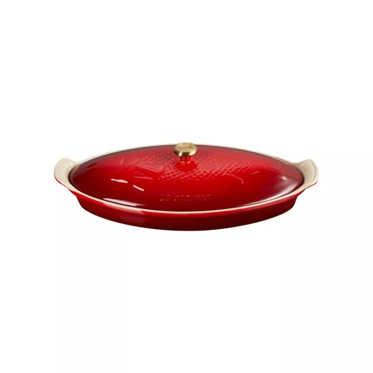 le-creuset-heritage-fish-baker-cerise-1-7-qt Le Creuset Heritage Fish Baker - Cerise 1.7 qt.