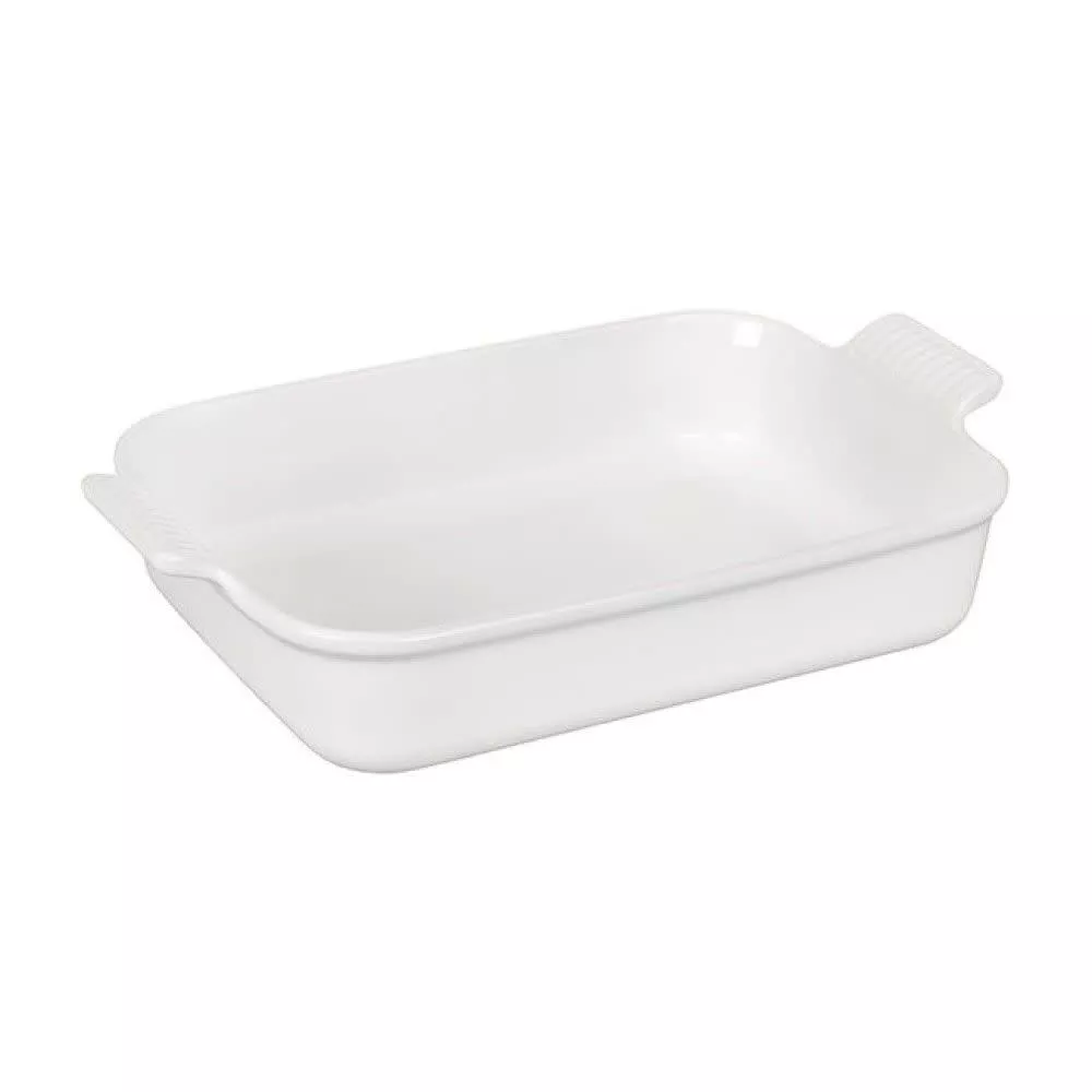 le-creuset-heritage-rectangular-dish-white-4-qt-12-x-9 Le Creuset Heritage Rectangular Dish - White 4 qt. (12" x 9")