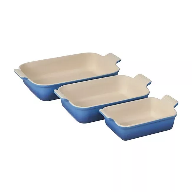 le-creuset-heritage-set-3-rectangular-dishes-cerise-1-1-qt-2-5-qt-4-qt Le Creuset Heritage Set of 3 Rectangular Dishes - Cerise 1.1 qt., 2.5 qt. & 4 qt.