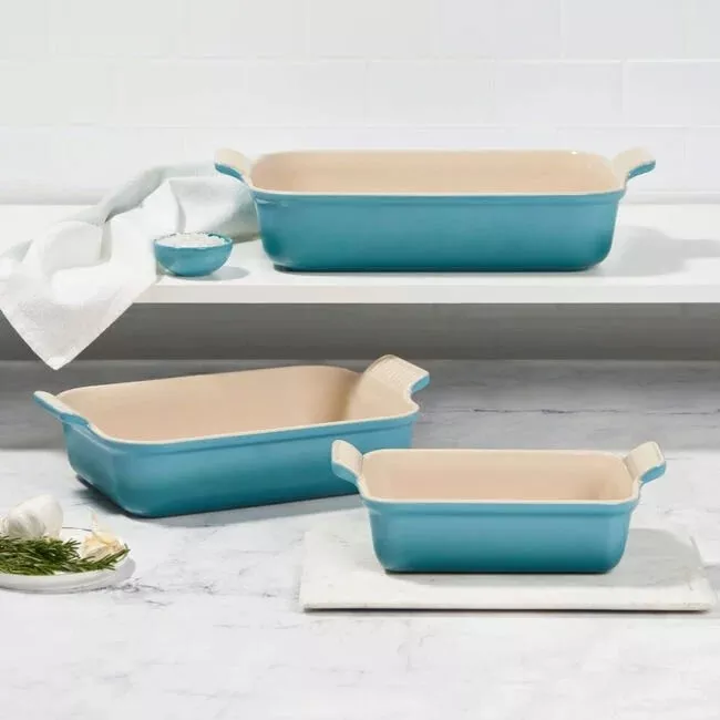 le-creuset-heritage-set-3-rectangular-dishes-marseille-1-1-qt-2-5-qt-4-qt Le Creuset Heritage Set of 3 Rectangular Dishes - Marseille 1.1 qt., 2.5 qt. & 4 qt.