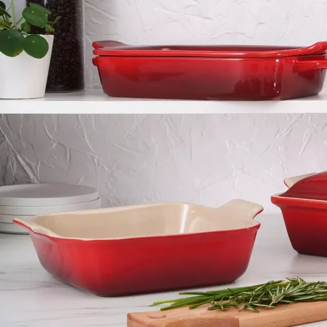 le-creuset-heritage-square-dish-cerise-3-qt-9 Le Creuset Heritage Square Dish - Cerise 3 qt. (9")
