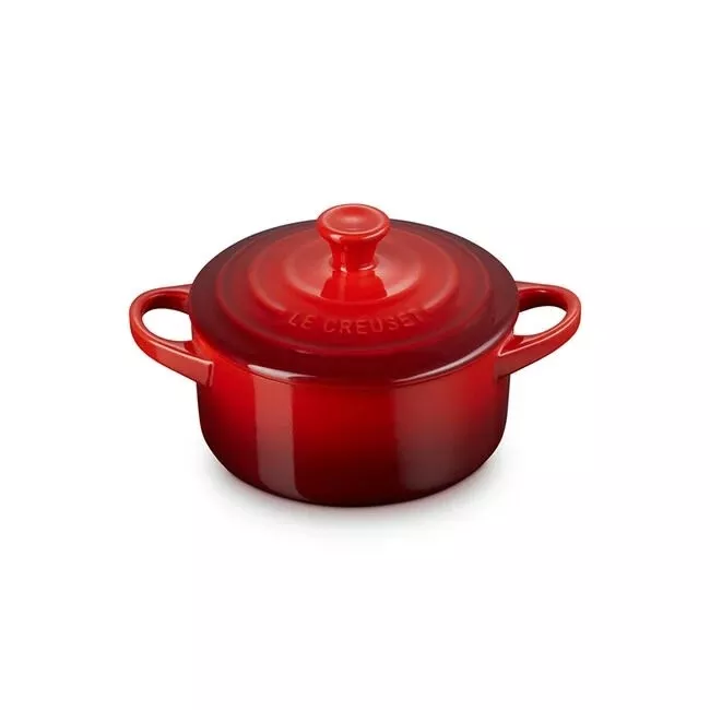 le-creuset-mini-round-cocotte-cerise-14-oz Le Creuset Mini Round Cocotte - Cerise 14 oz.