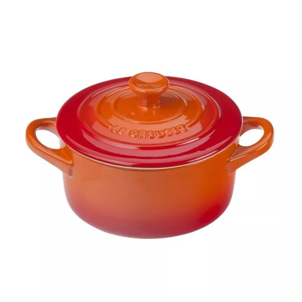 le-creuset-mini-round-cocotte-flame-house-special-8-oz Le Creuset Mini Round Cocotte - Flame (House Special) 8 oz.