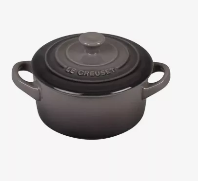 le-creuset-mini-round-cocotte-oyster-14-oz Le Creuset Mini Round Cocotte - Oyster 14 oz.