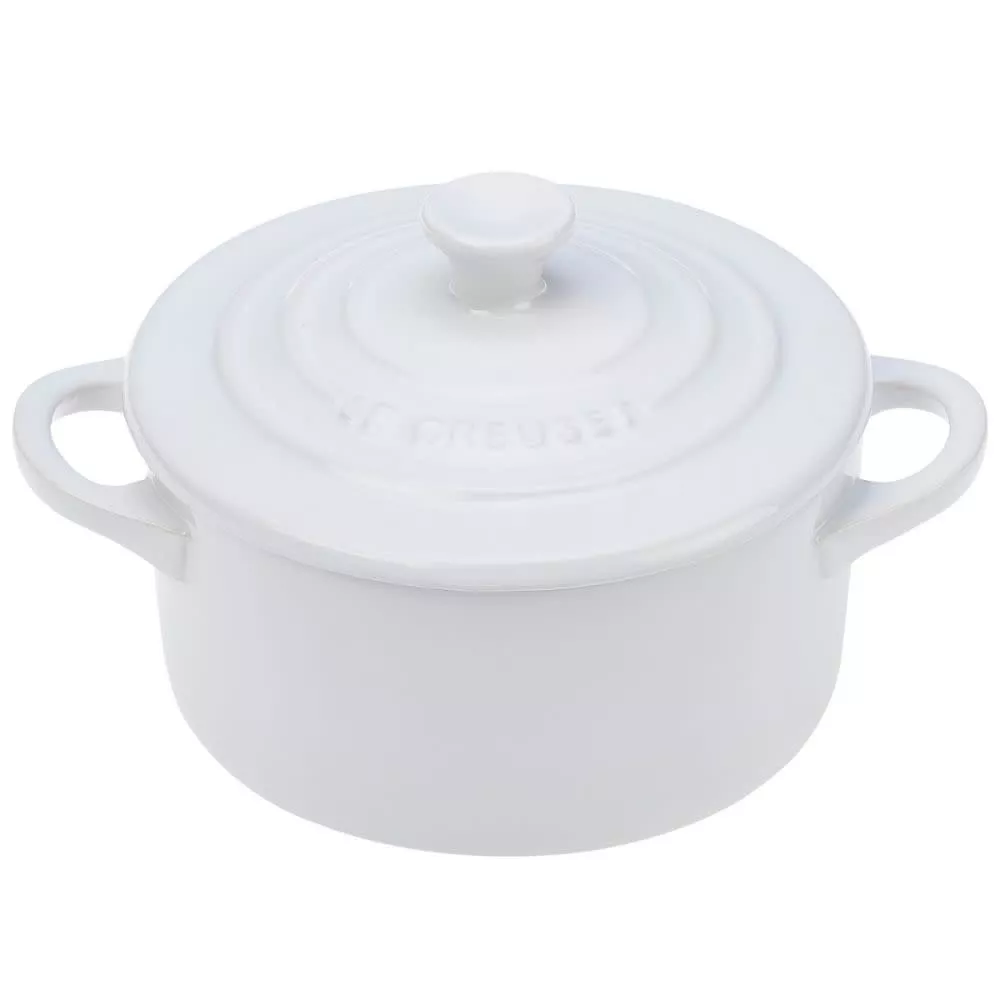 le-creuset-mini-round-cocotte-white-14-oz Le Creuset Mini Round Cocotte - White 14 oz.