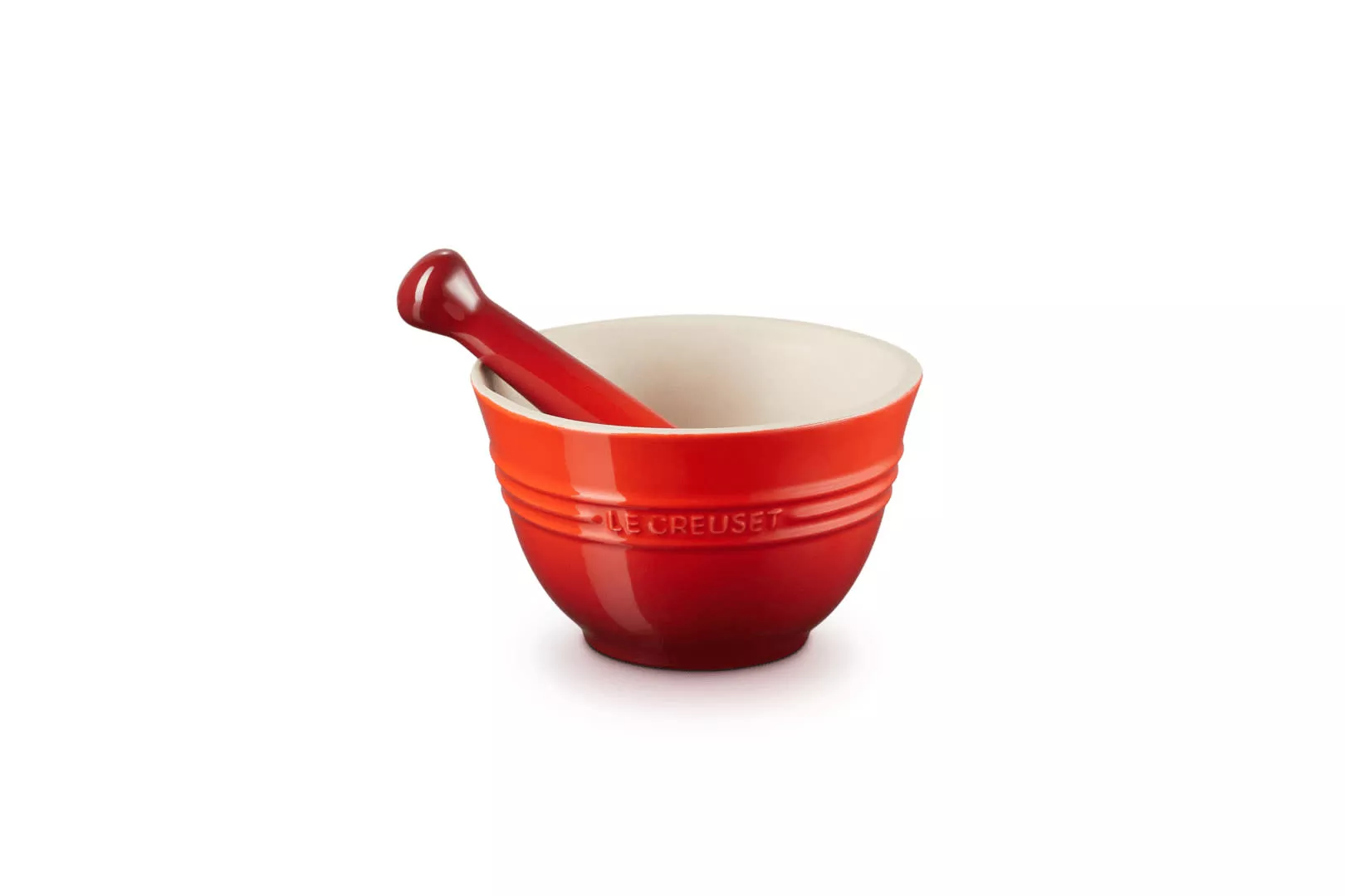 le-creuset-mortar-pestle-set-cerise-10-oz Le Creuset Mortar and Pestle Set - Cerise 10 oz.