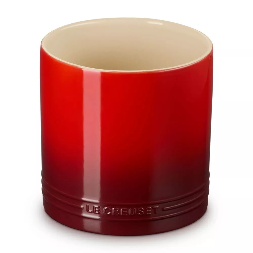 le-creuset-signature-utensil-crock-cerise-1-qt Le Creuset Signature Utensil Crock - Cerise 1 qt.