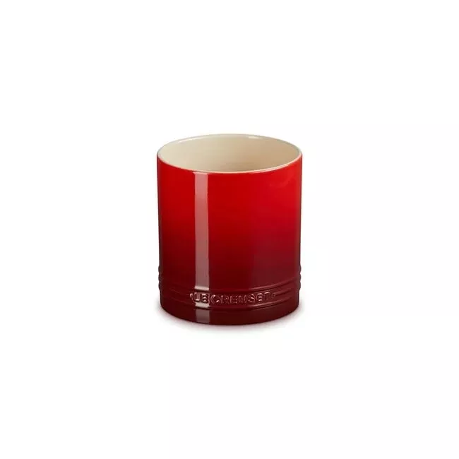 le-creuset-signature-utensil-crock-cerise-2-7-qt Le Creuset Signature Utensil Crock - Cerise 2.7 qt.