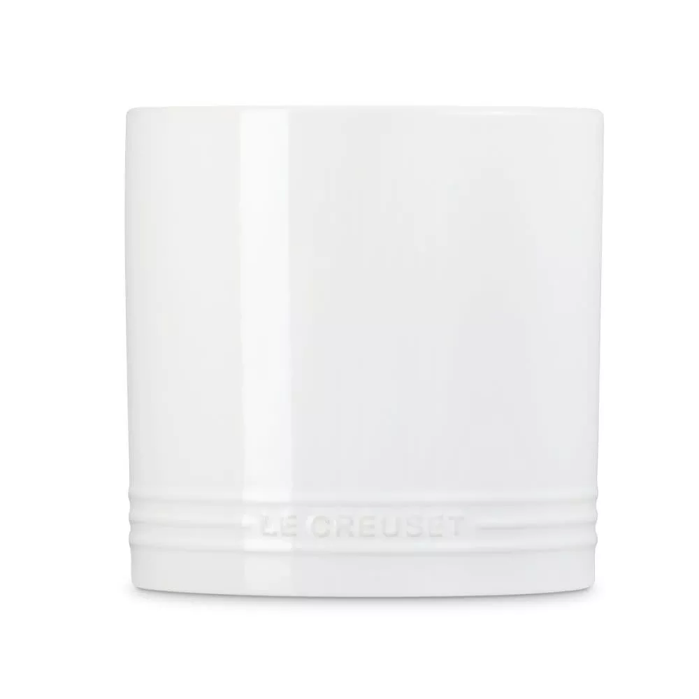 le-creuset-signature-utensil-crock-white-1-qt Le Creuset Signature Utensil Crock - White 1 qt.