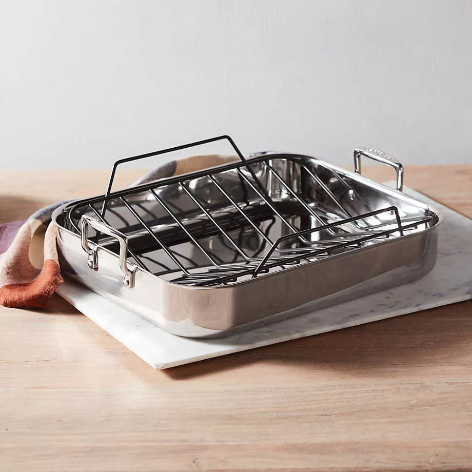 le-creuset-ss-classic-rectangular-roaster-rack-17-in-le-creuset Le Creuset SS Classic Rectangular Roaster & Rack 17 In| Le Creuset