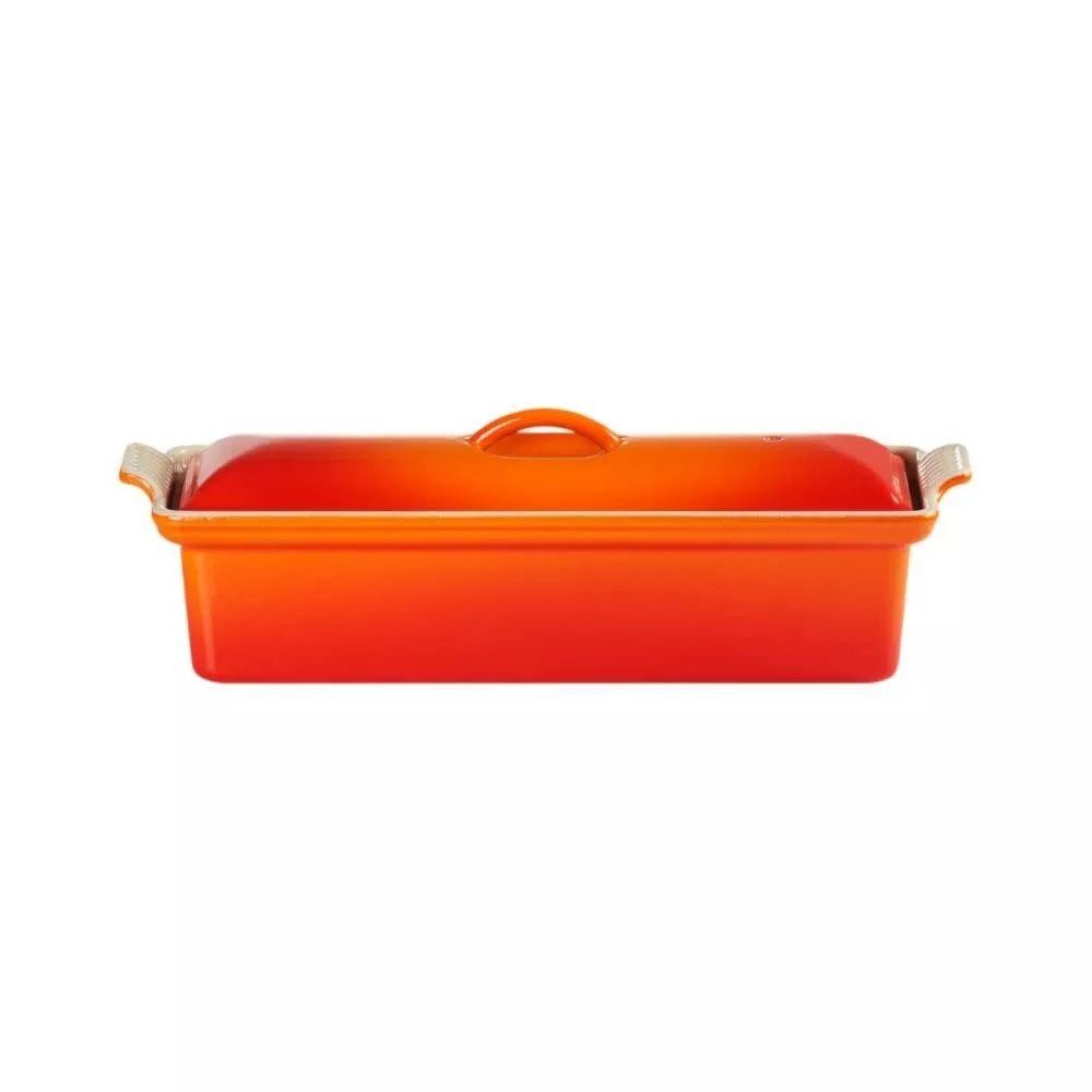 le-creuset-traditional-rectangular-pate-terrine-flame-2-qt Le Creuset Traditional Rectangular Pate Terrine - Flame 2 qt.