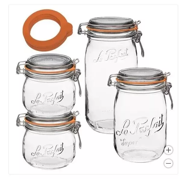 le-parfait-super-canning-jars-set-4-rebel Le Parfait Super Canning Jars, Set of 4 – REBEL