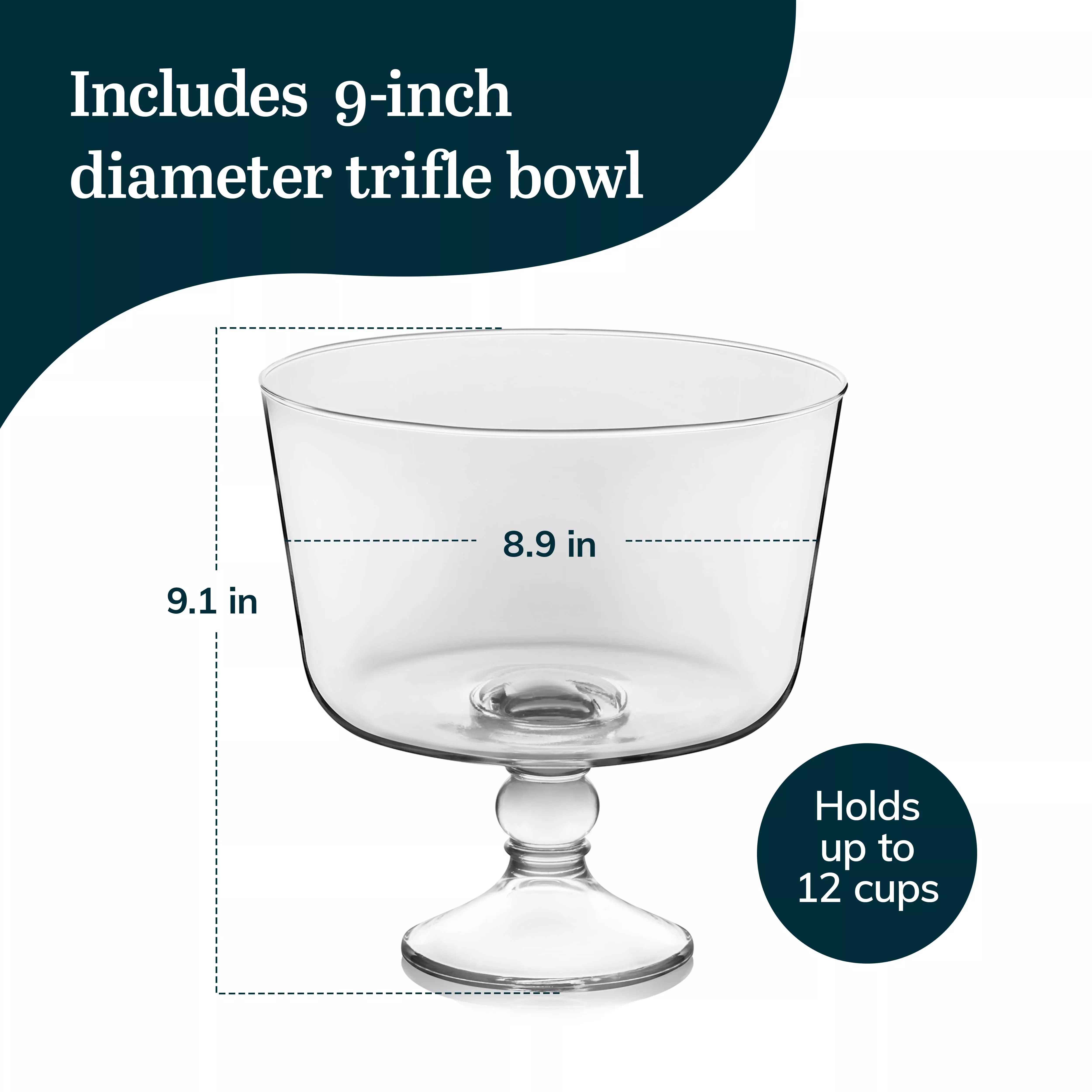 libbey-impressions-footed-glass-trifle-bowl-modern-serving-dish-rebel Libbey Impressions Footed Glass Trifle Bowl - Modern Serving Dish – REBEL