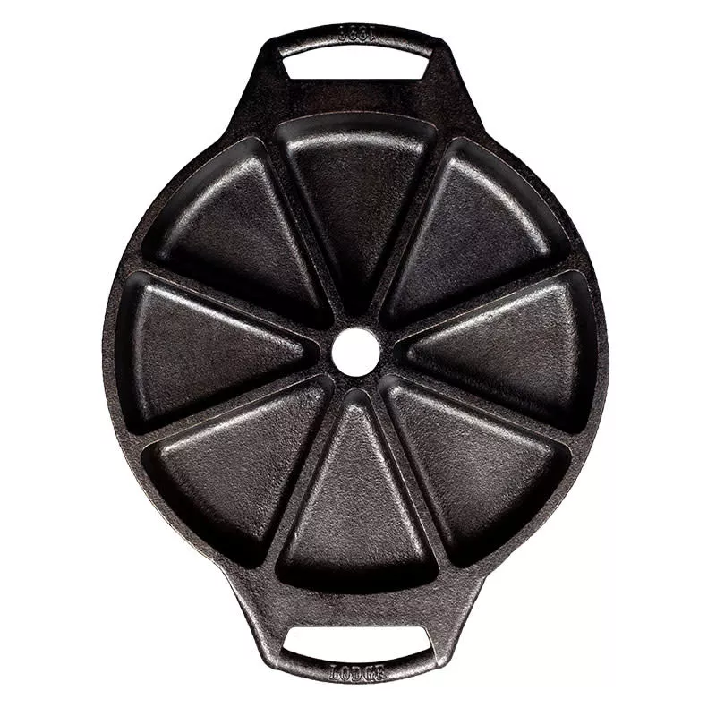 lodge-8-impressions-cast-iron-wedge-pan Lodge 8 Impressions Cast Iron Wedge Pan