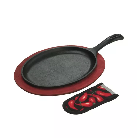 lodge-seasoned-cast-iron-fajita-set Lodge Seasoned Cast Iron Fajita Set