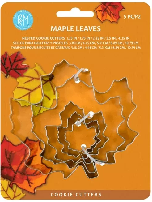 maple-leaf-5-pc-cookie-cutter-set Maple Leaf 5 Pc Cookie Cutter Set