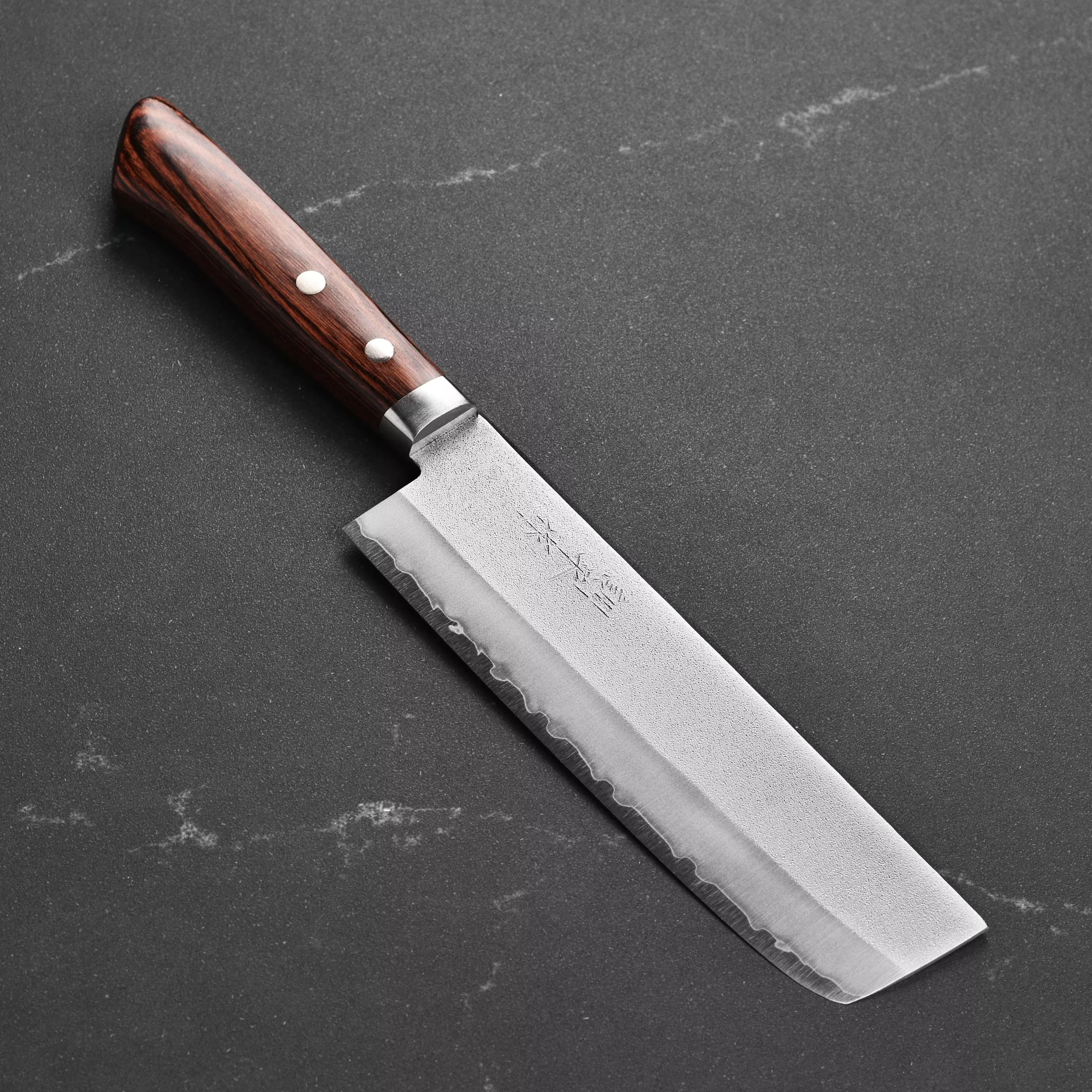 masutani-vg1-nashiji-nakiri-brown-handle-6-7 Masutani VG1 Nashiji Nakiri, Brown Handle - 6.7"