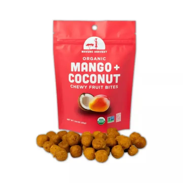 MAVUNO ORG HARVEST Organic Fruit Bites: Mango & Coconut