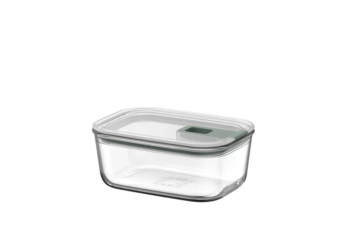 mepal-easyclip-rectangular-glass-box-nordic-sage-700ml-23oz Mepal Easyclip Rectangular Glass Box - Nordic Sage / 700ml/23oz