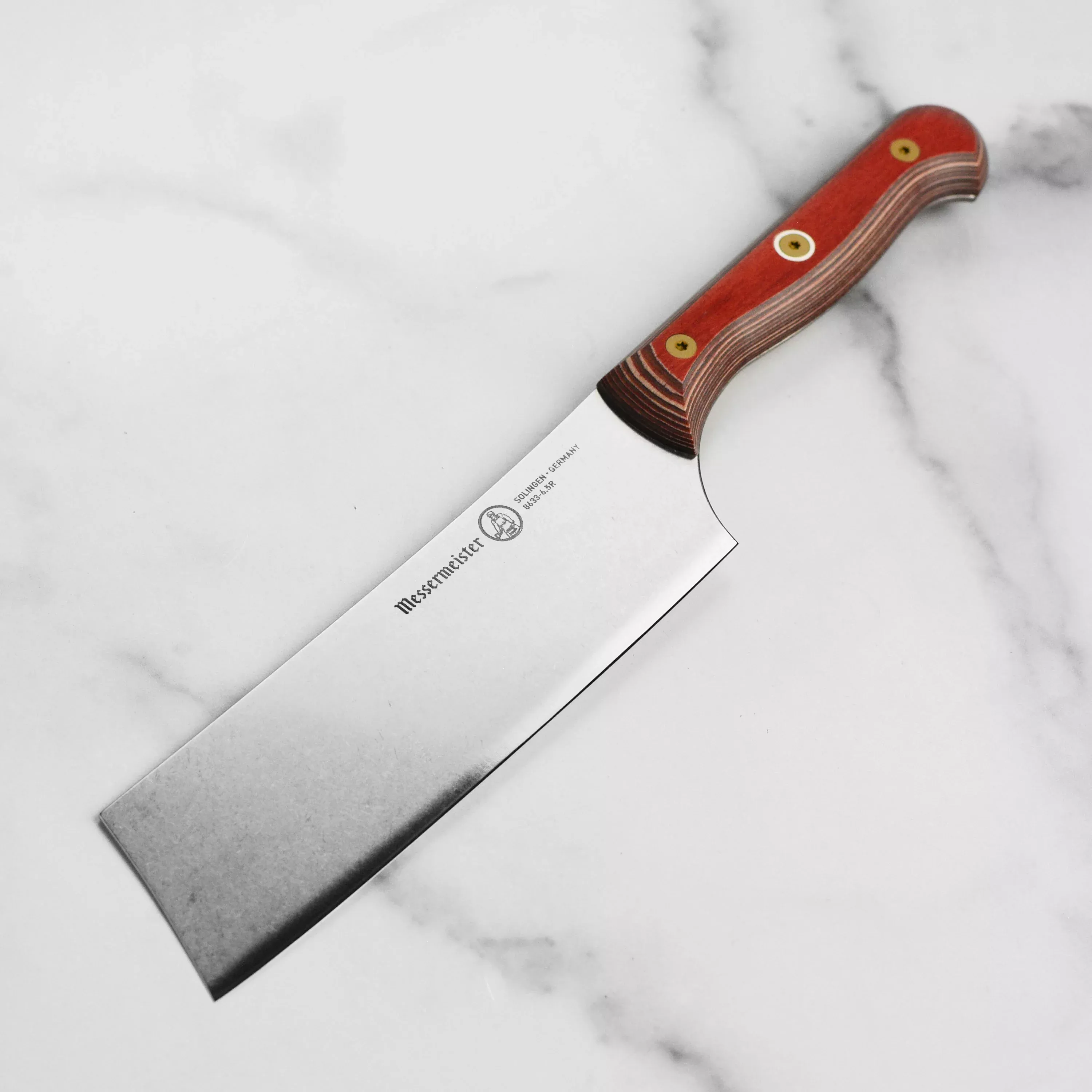 Messermeister Custom Terra Red Nakiri - 6.5"