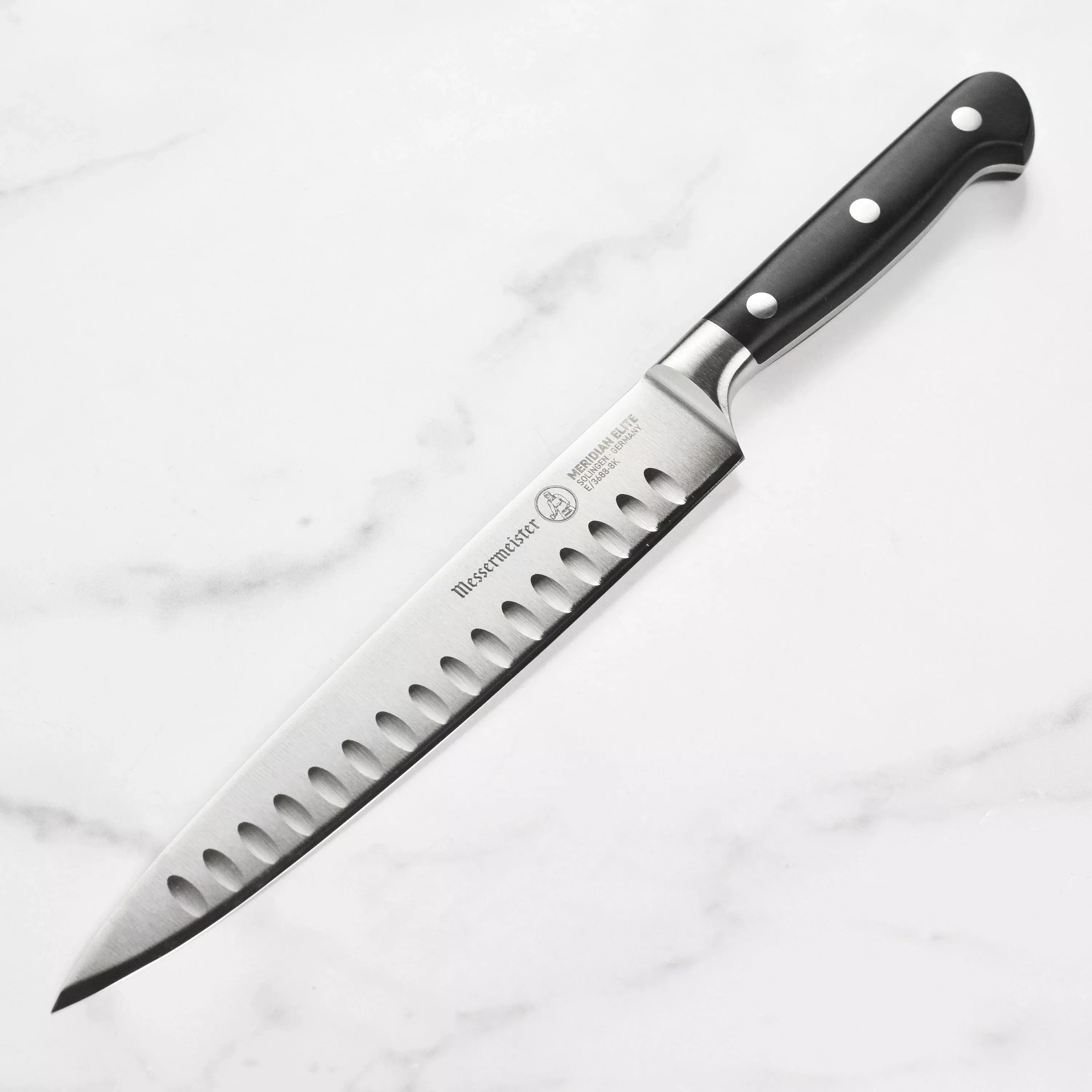 messermeister-meridian-elite-carving-knife-8-hollow-edge Messermeister Meridian Elite Carving Knife - 8" Hollow Edge