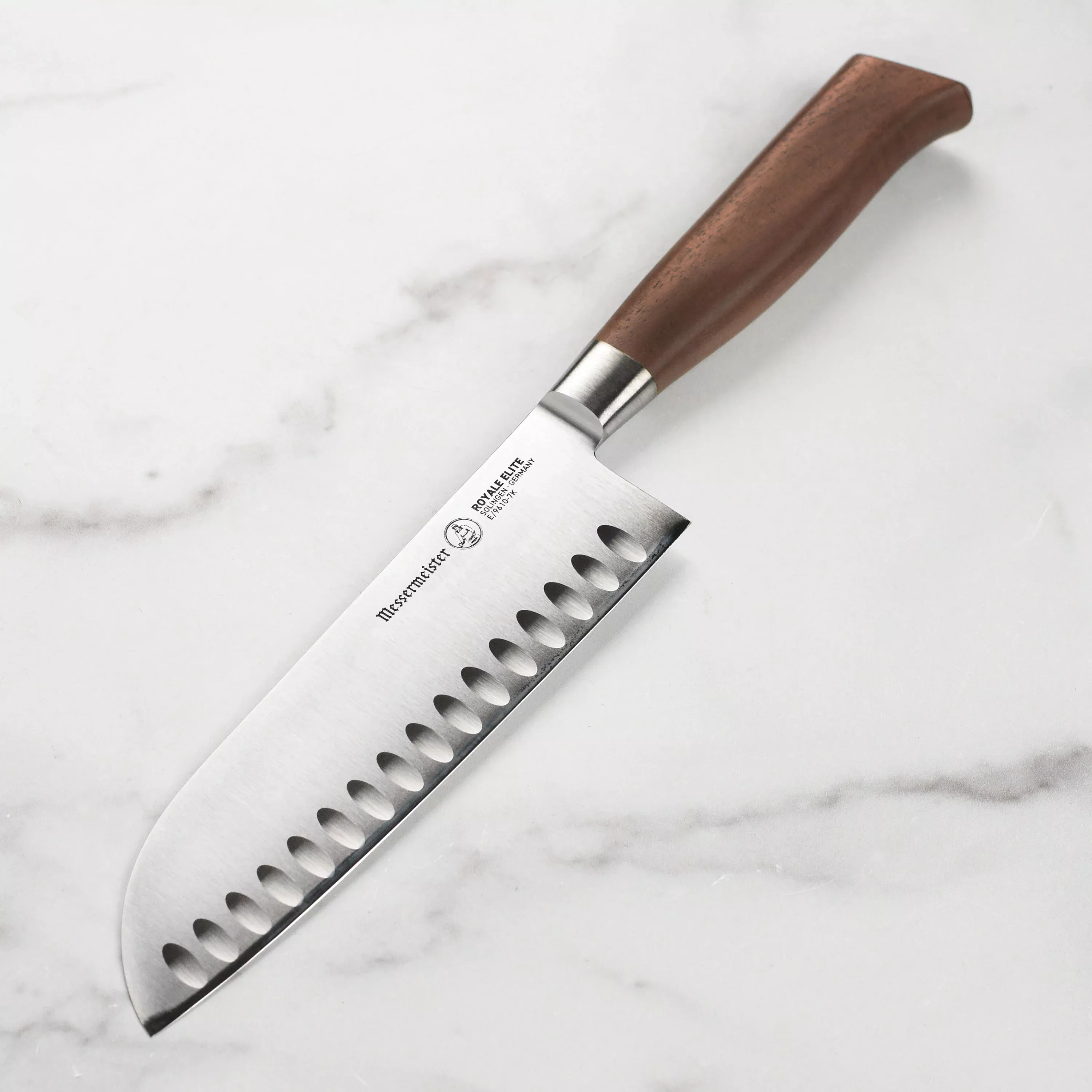 messermeister-royale-elite-hollow-edge-santoku-knife-7 Messermeister Royale Elite Hollow Edge Santoku Knife - 7"