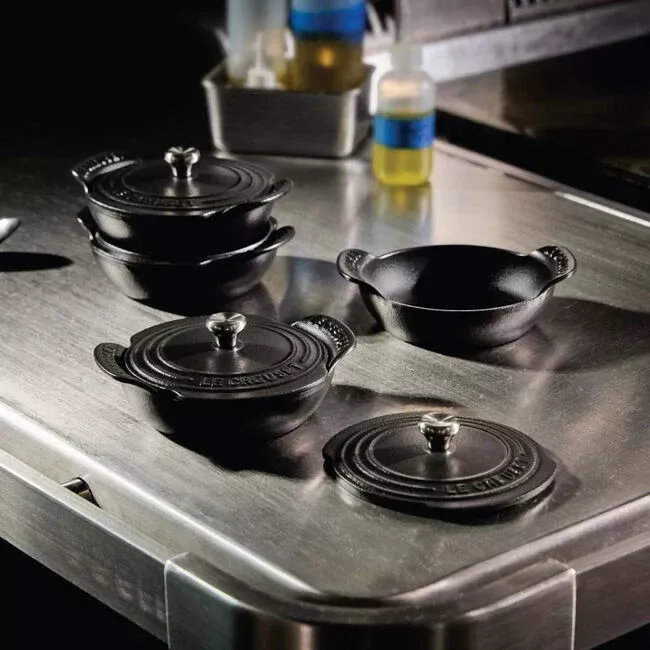 mini-round-braiser-1-3-qt-set-4-matte-black Mini Round Braiser 1/3 Qt Set of 4 Matte Black
