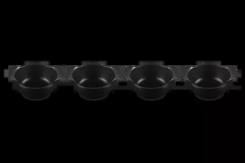 mini-round-cocotte-base-1-3-qt-matte-black-set-4 Mini Round Cocotte Base 1/3 Qt Matte Black Set of 4