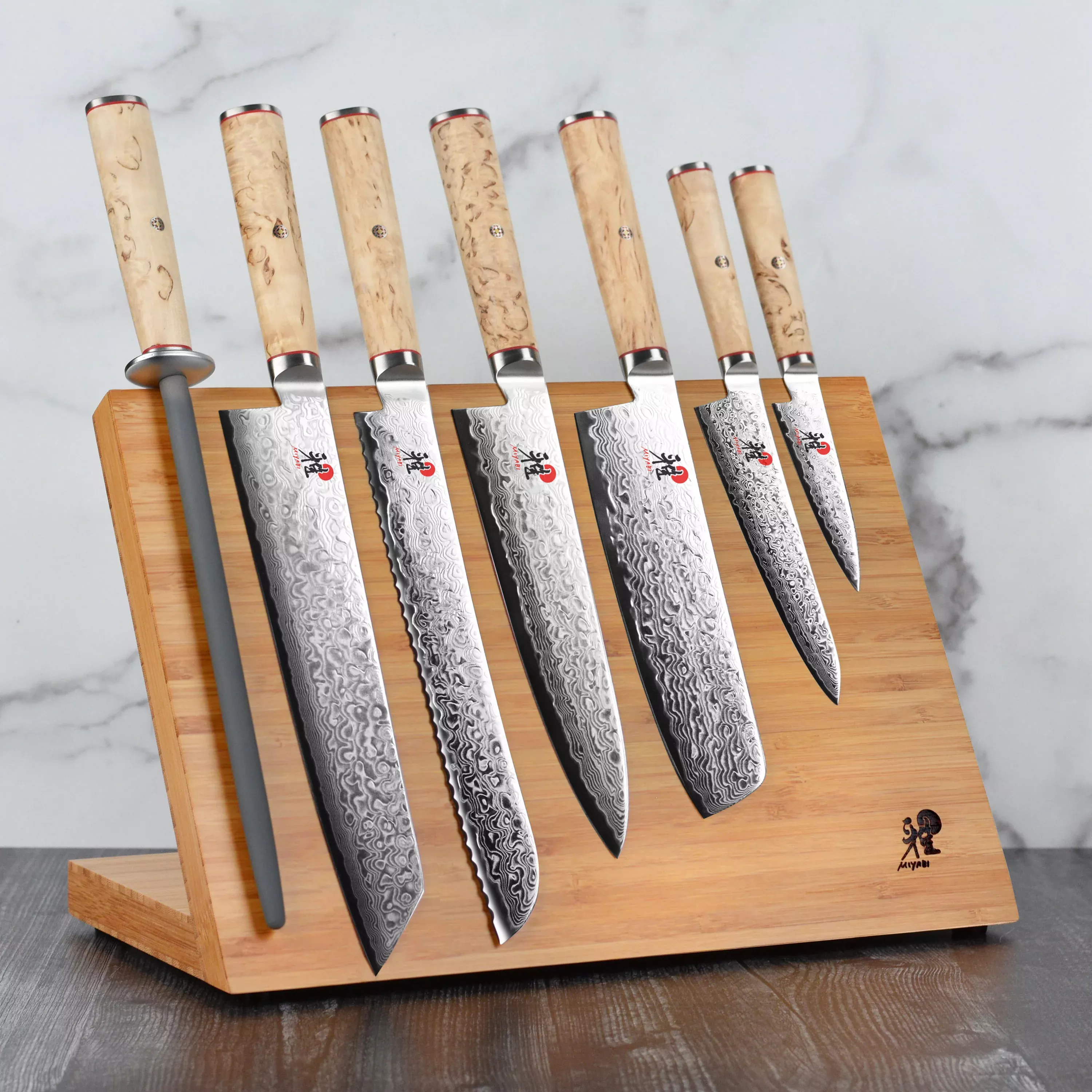 miyabi-birchwood-magnetic-easel-knife-set-8-piece Miyabi Birchwood Magnetic Easel Knife Set - 8 Piece