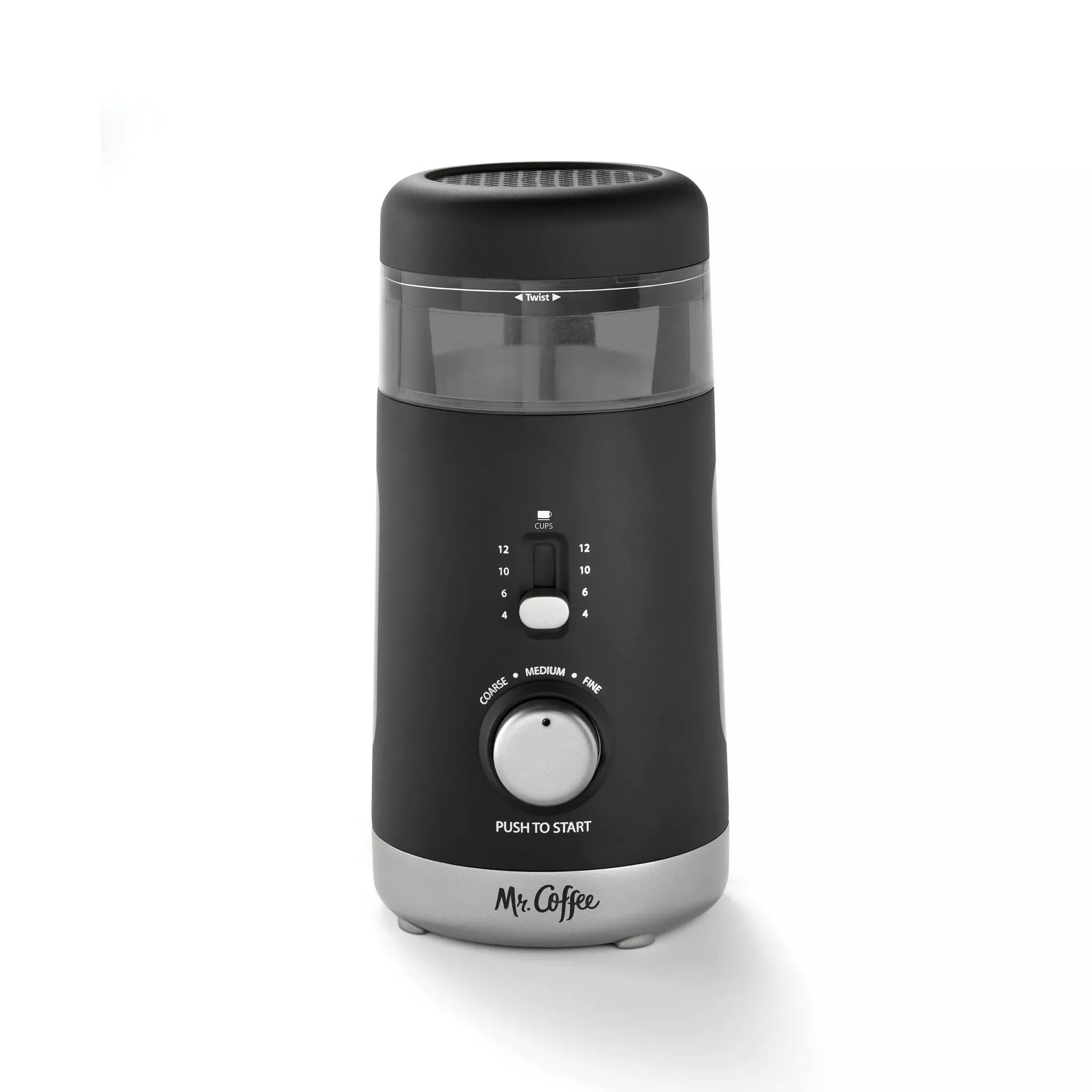 mr-coffee-12-cup-automatic-blade-mill-grinder-black-rebel Mr. Coffee 12-Cup Automatic Blade Mill Grinder - Black – REBEL