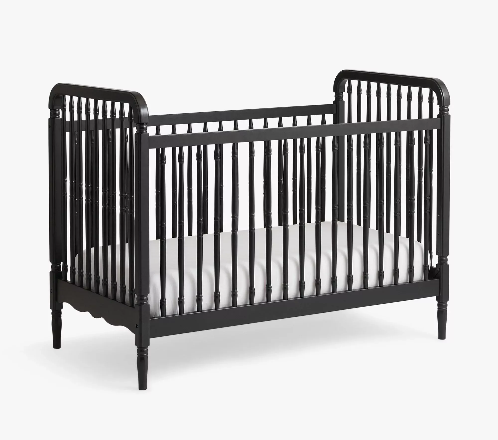 namesake-liberty-3-in-1-convertible-spindle-crib-w-toddler-bed-conversion-kit-bl Namesake Liberty 3-in-1 Convertible Spindle Crib w/Toddler Bed Conversion Kit - Black – REBEL