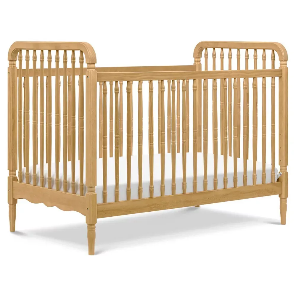 namesake-liberty-3-in-1-convertible-spindle-crib-w-toddler-bed-conversion-kit-ho Namesake Liberty 3-in-1 Convertible Spindle Crib w/ Toddler Bed Conversion Kit - Honey – REBEL