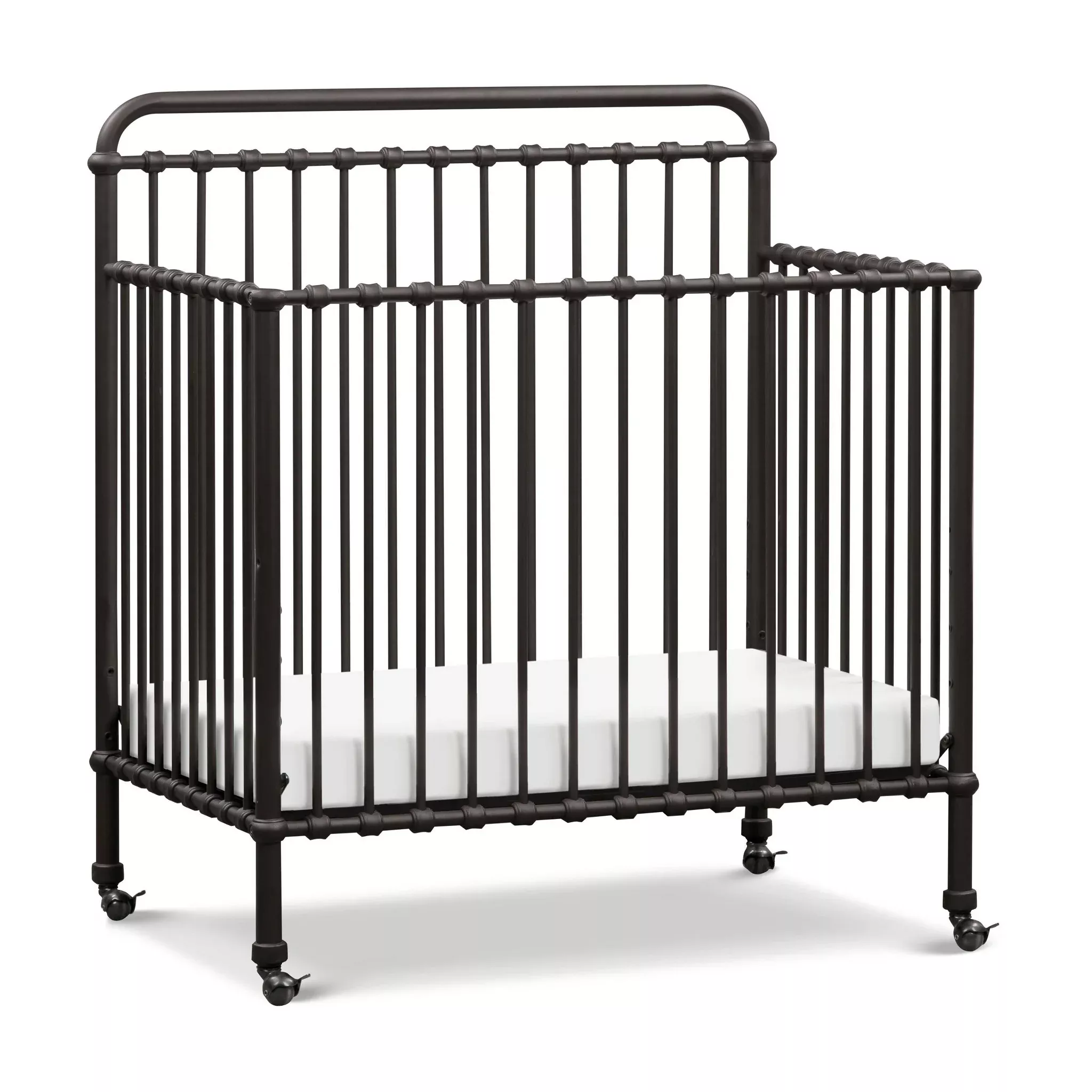 namesake-winston-4-in-1-convertible-mini-crib-vintage-iron-rebel Namesake Winston 4-in-1 Convertible Mini Crib - Vintage Iron – REBEL