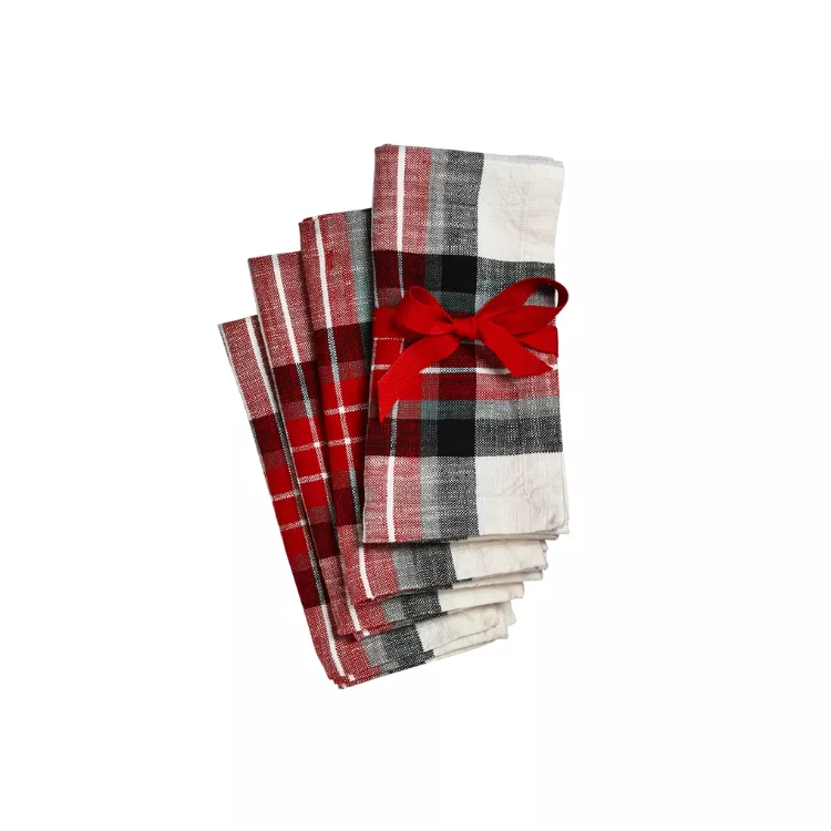 napkin-set-4-lodge-plaid Napkin Set/4 - Lodge Plaid