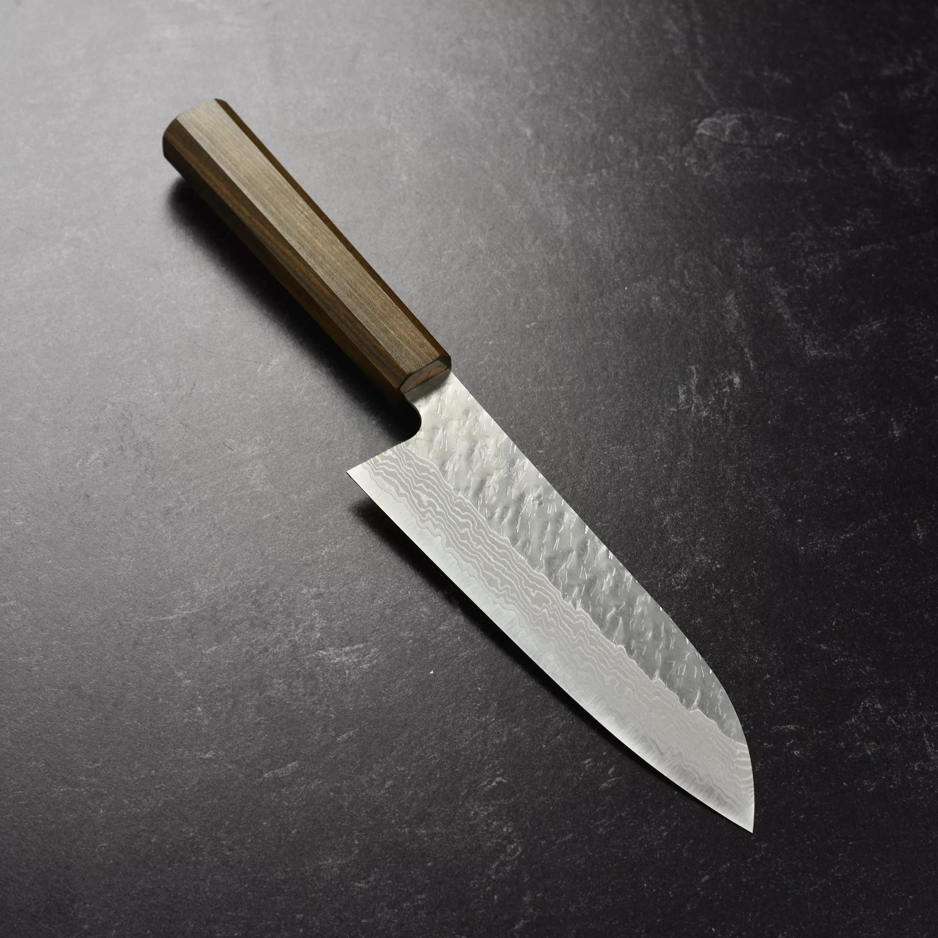 nigara-vg10-tsuchime-damascus-7-santoku Nigara VG10 Tsuchime Damascus 7" Santoku