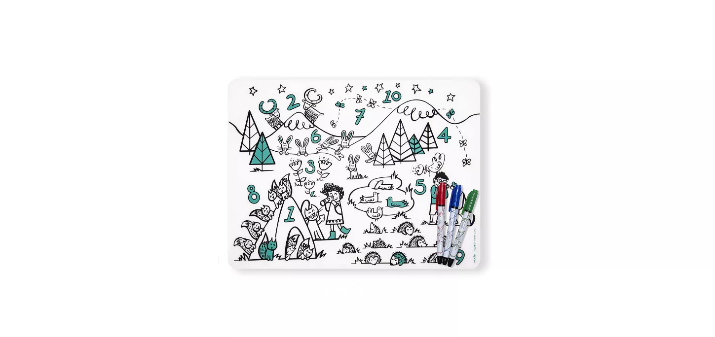 numbers-placemat-marker-set Numbers Placemat and Marker Set