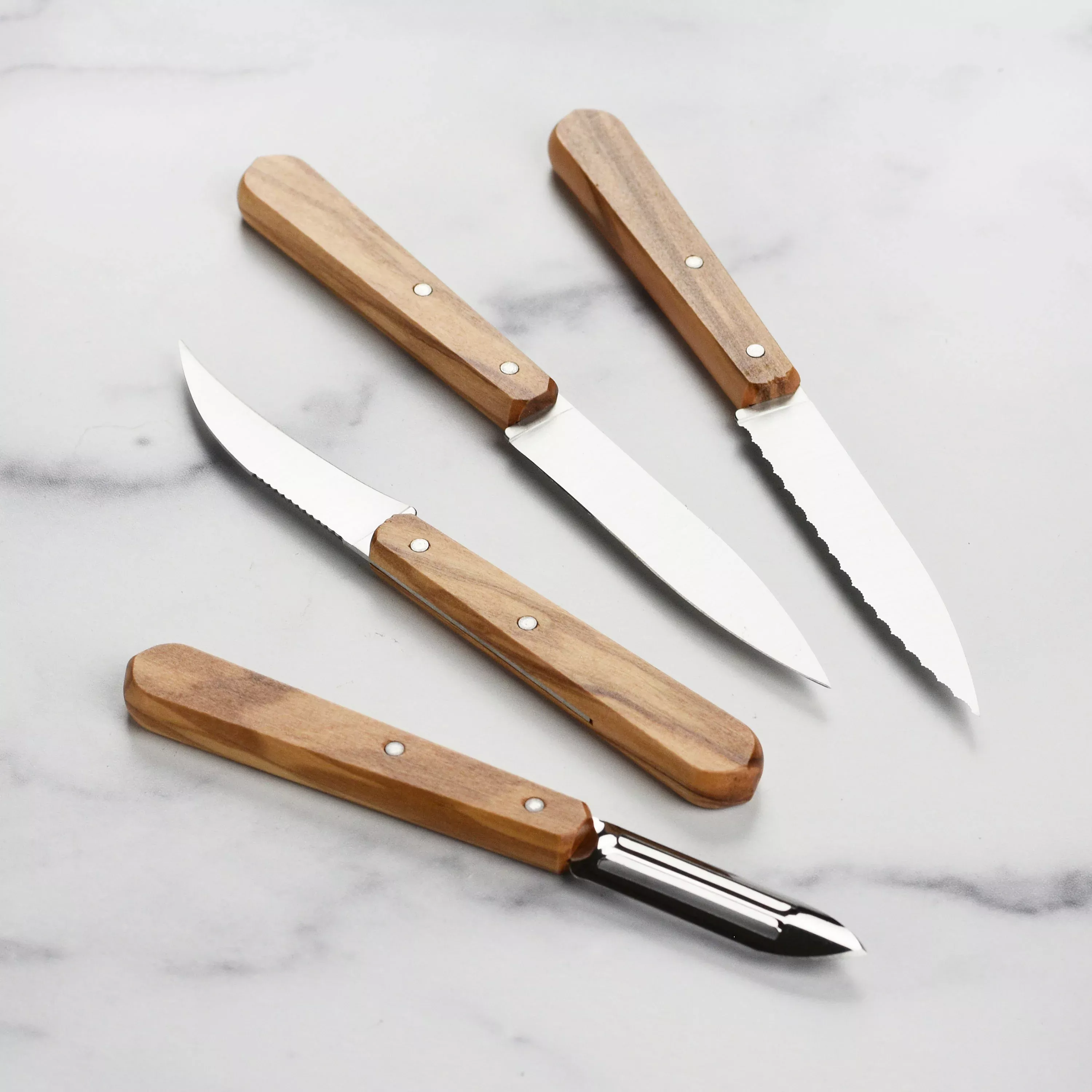 opinel-paring-peeling-knife-set-olive-wood Opinel Paring & Peeling Knife Set - Olive Wood