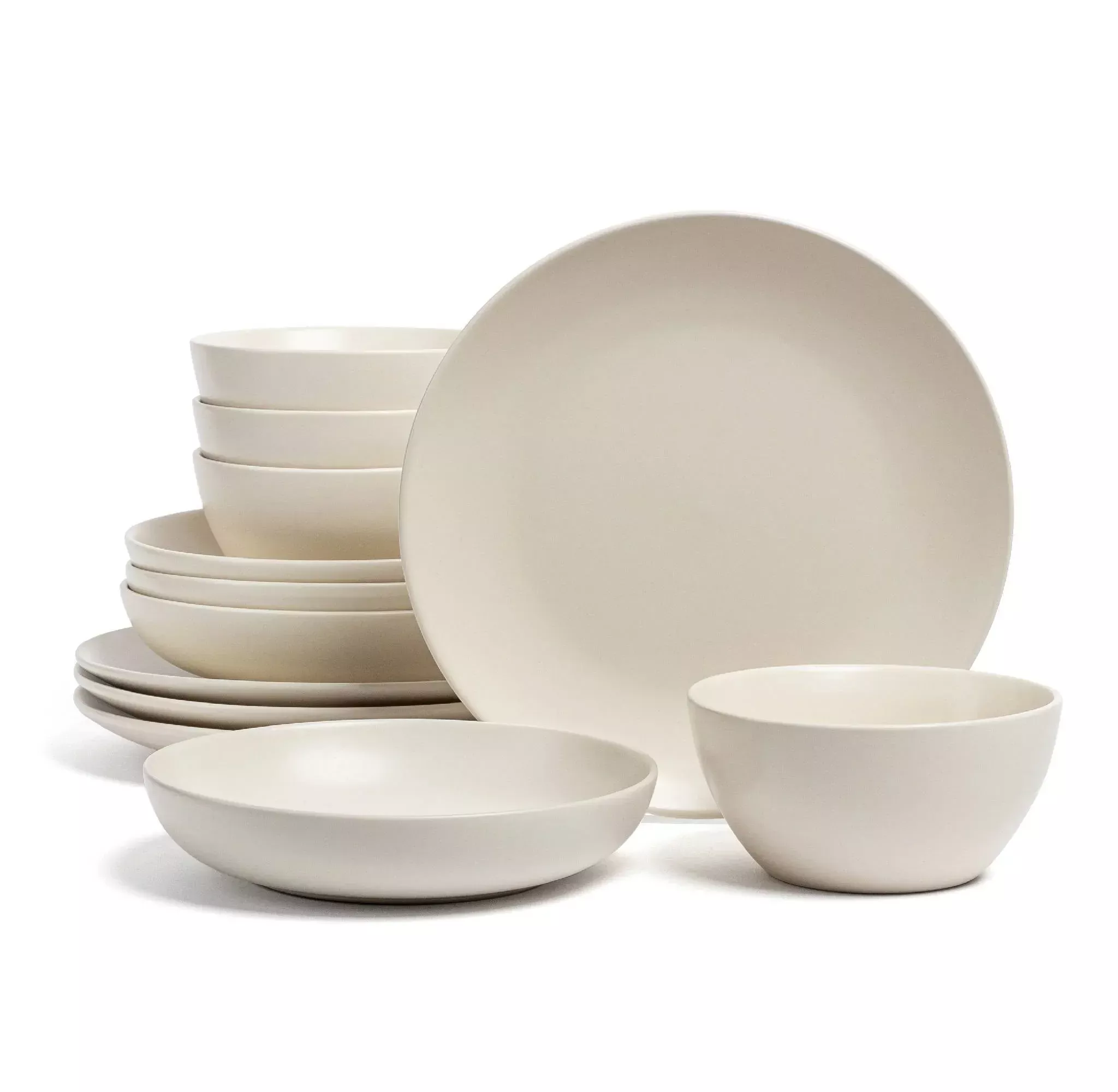 over-back-12pc-coupe-hand-finished-stoneware-dinnerware-set-semi-matte-ivory-reb Over&Back 12pc Coupe Hand-Finished Stoneware Dinnerware Set Semi-Matte Ivory – REBEL