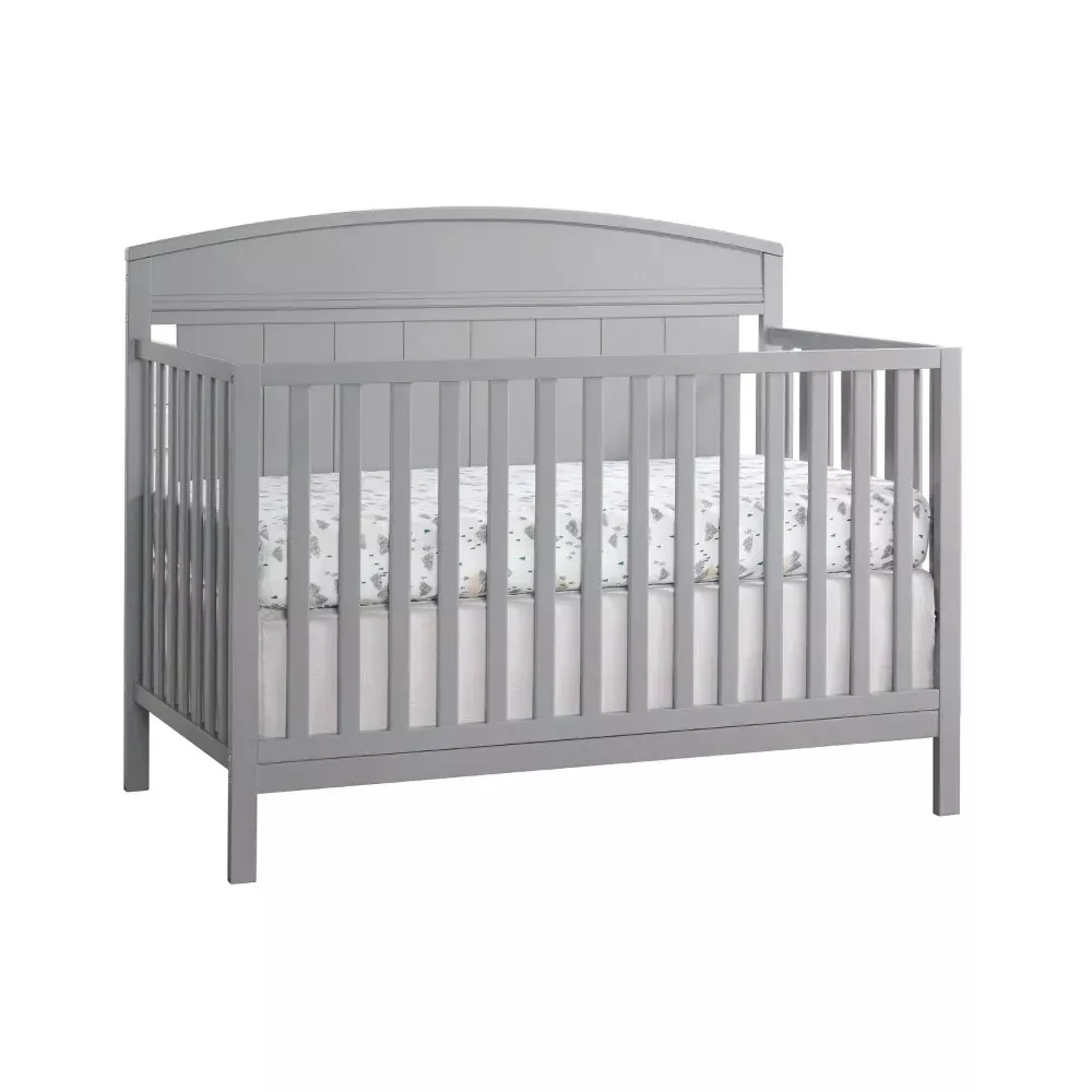 oxford-baby-baldwin-4-in-1-convertible-crib-dove-gray-rebel Oxford Baby Baldwin 4-In-1 Convertible Crib - Dove Gray – REBEL