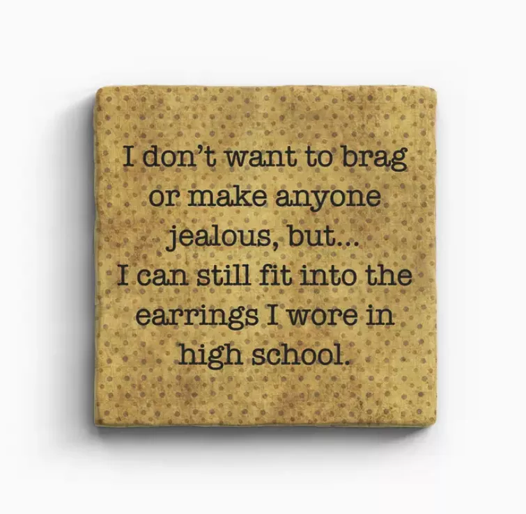 Paisley & Parsley Earrings - Marble Coaster