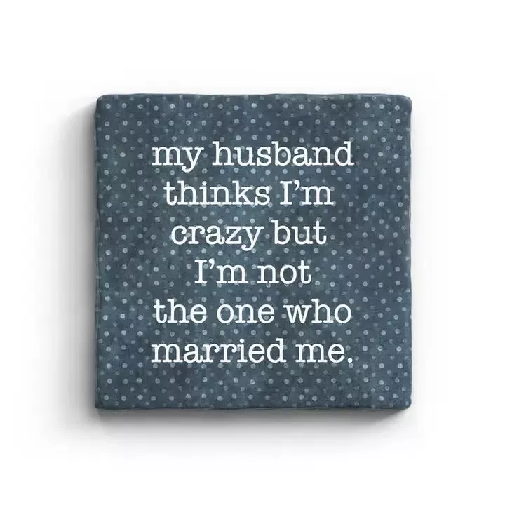 Paisley & Parsley Married Me - Marble Coaster