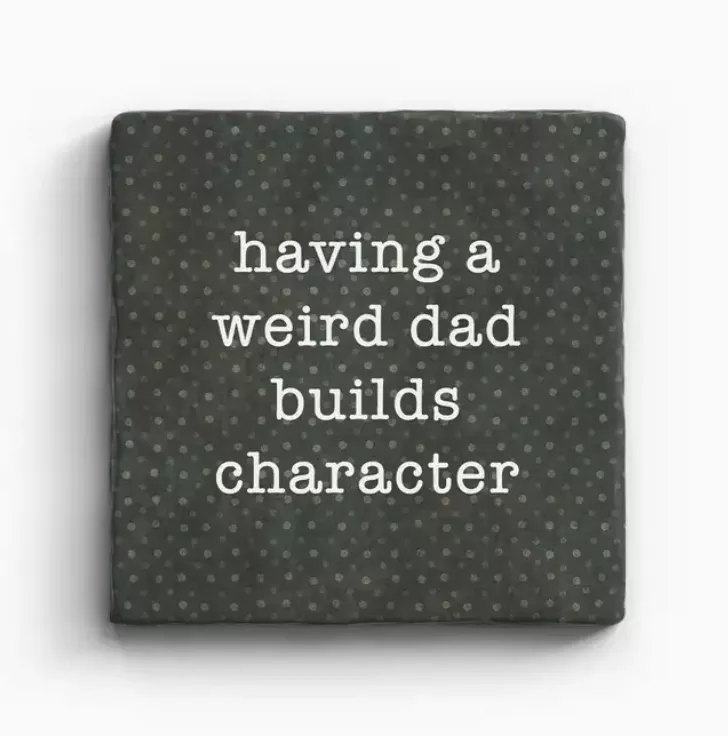 paisley-parsley-weird-dad-marble-coaster Paisley & Parsley Weird Dad - Marble Coaster
