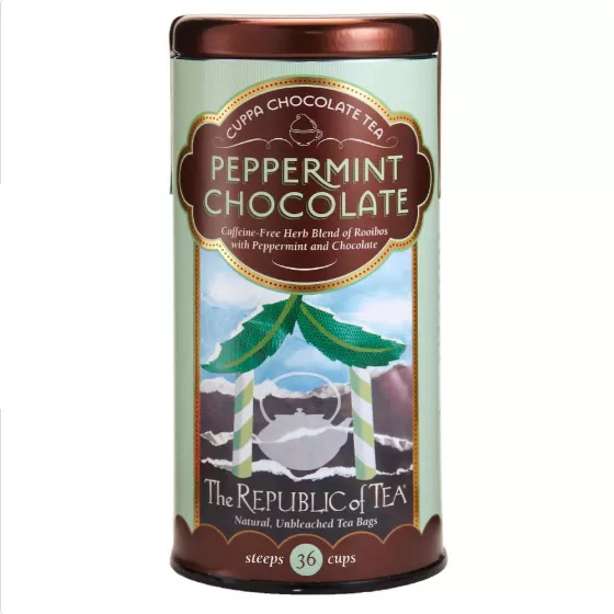 peppermint-chocolate-red-tea-36-bag-tin Peppermint Chocolate Red Tea, 36 Bag Tin