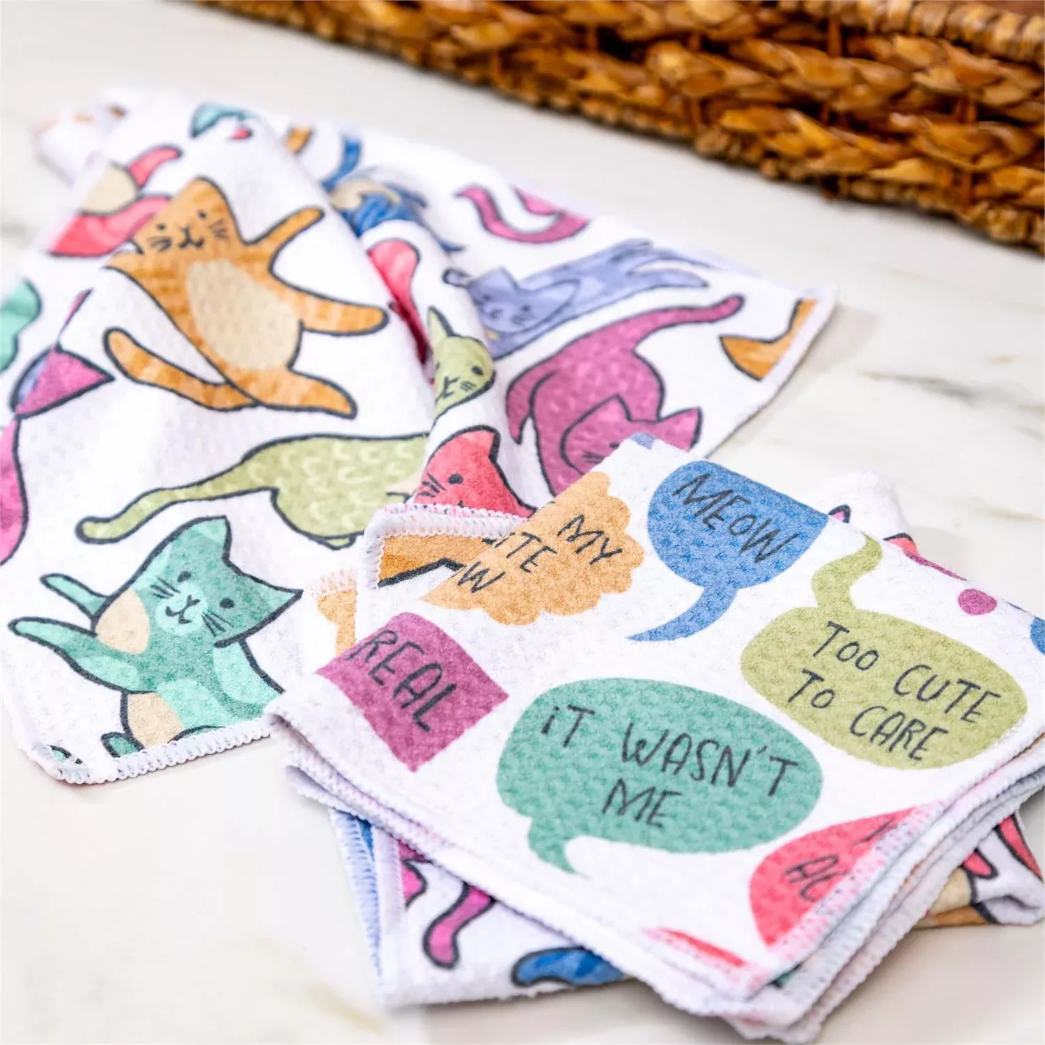 pet-central-cat-thoughts-kitchen-towel-quick-dry-30-x18 Pet Central Cat Thoughts Kitchen Towel Quick Dry, 30"x18"