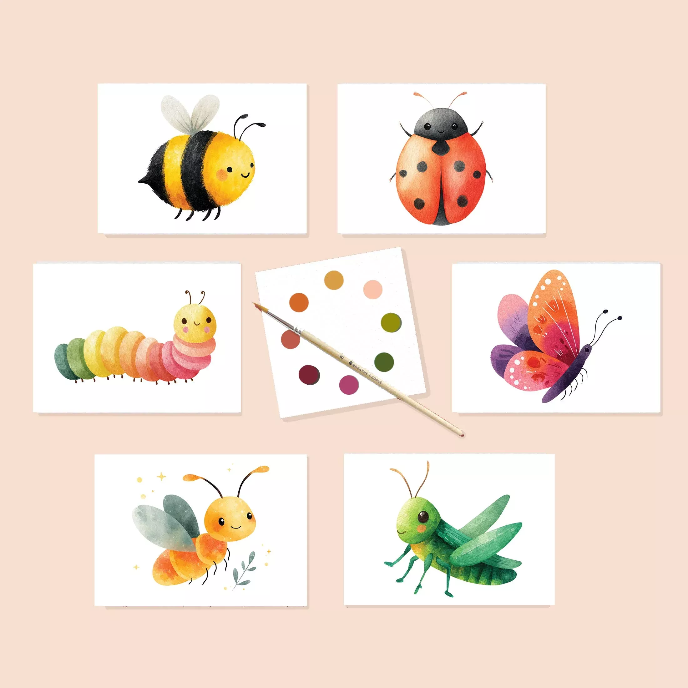 petite-artisan-garden-friends-watercolor-postcard-kit Petite Artisan Garden Friends Watercolor Postcard Kit