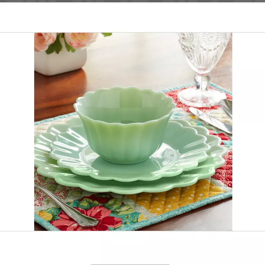 pioneer-woman-timeless-beauty-jade-glass-3-piece-dinnerware-set-rebel The Pioneer Woman Timeless Beauty Jade Glass 3-Piece Dinnerware Set – REBEL