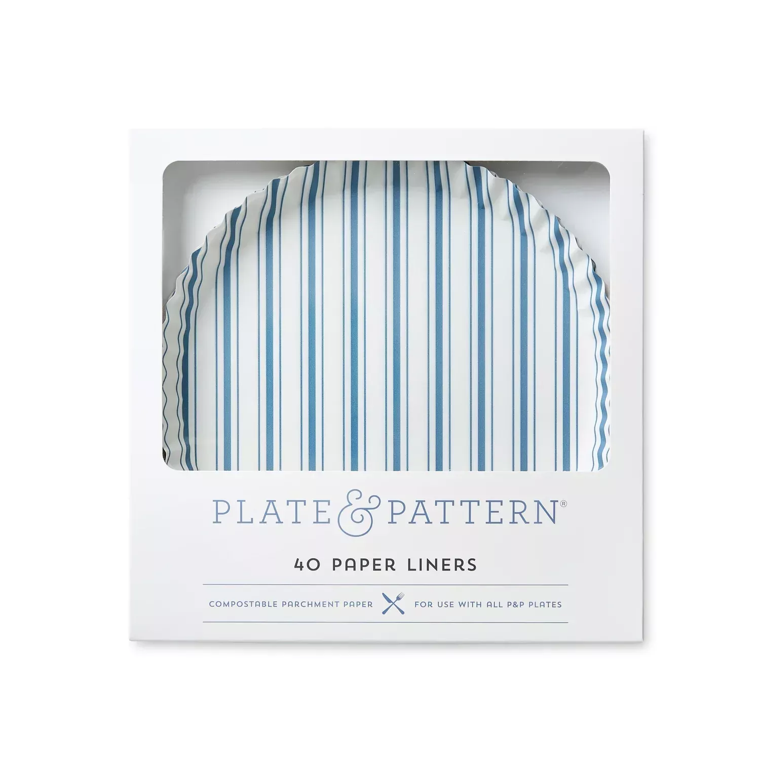 plate-pattern-seascape-blue-preformed-plate-liners-set-40 Plate & Pattern Seascape Blue Preformed Plate Liners, Set of 40