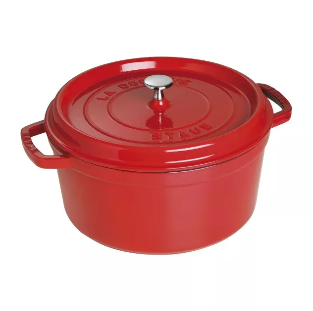 promo-staub-7qt-round-dutch-oven-cherry Promo Staub 7qt Round Dutch Oven , Cherry